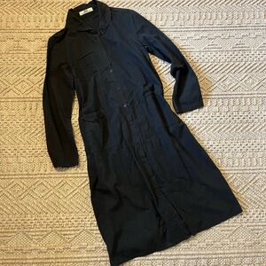 🌟BOGO🌟Black Collared Shirt Dress